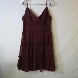Trixxi Womens Empire Waist Maroon Strapless Cami Size XL Casual Boho RN 106289